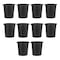Djois 4.75 gal Round Indoor Plastic Can, Black, 100% post-consumer polystyrene, 12 in, 10 PK 2292860990-10 - alternate 2